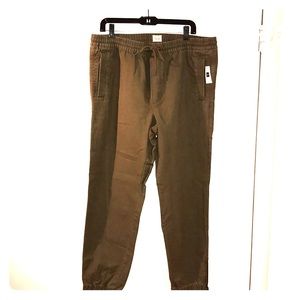 Men’s size lg gap army green cotton denim joggers